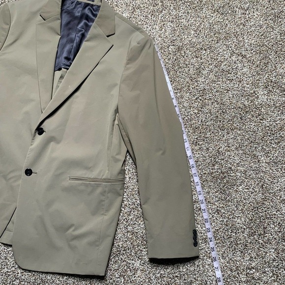 NWOT Theory Clinton Tech Precision Brown Relaxed Fit Mens Size Large Blazer - Picture 4 of 11